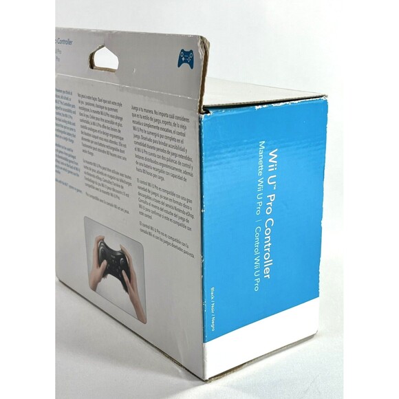 Nintendo Wii U Pro Controller OEM  Black Brand New Factory Sealed - Picture 3 of 8